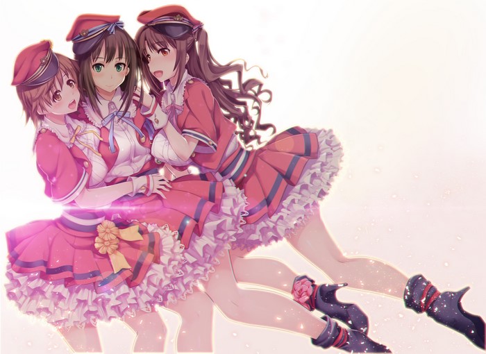 Shibuya Rin, anime girls, THE, Shimamura Uzuki, dress, Ouma Tokiichi, THE, Honda Mio