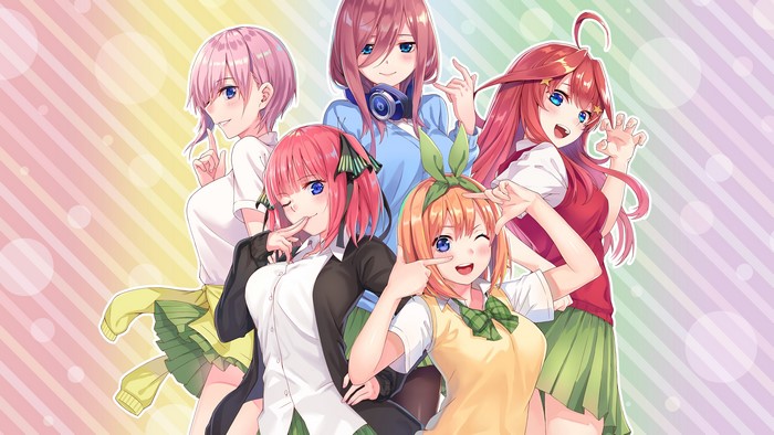 4K, 5-toubun no Hanayome, Nakano Itsuki, Nakano Yotsuba, anime girls ...