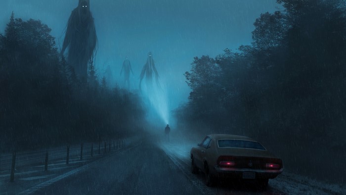car, fantasy art, artwork