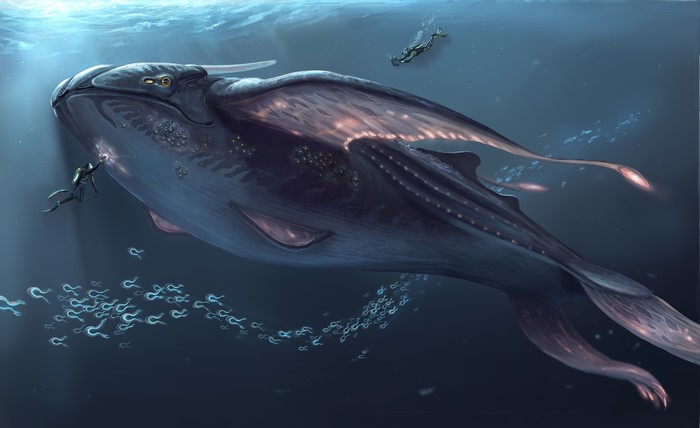 4K, subnautica, drawing, video games, artwork
