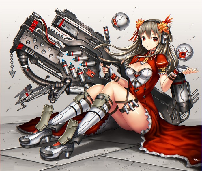 anime, science fiction, GiA, Girl With Weapon