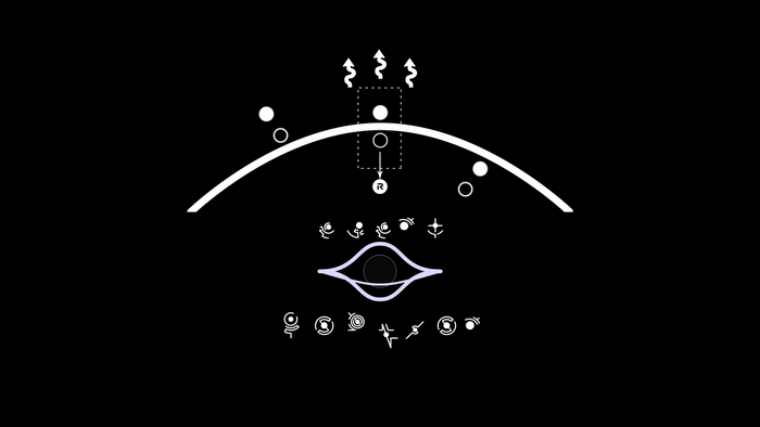 universe, abstract, event horizon, black holes, digital