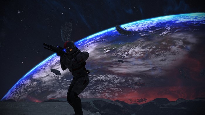 Shepard, Mass Effect, space