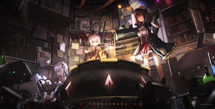 anime girls, anime, novelance