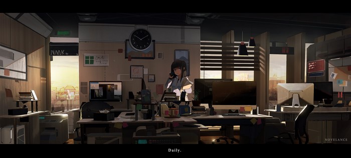 anime girls, novelance, anime