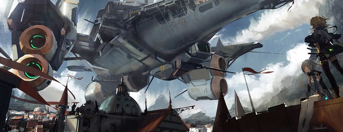 novelance, fantasy art, anime girls, anime, science fiction