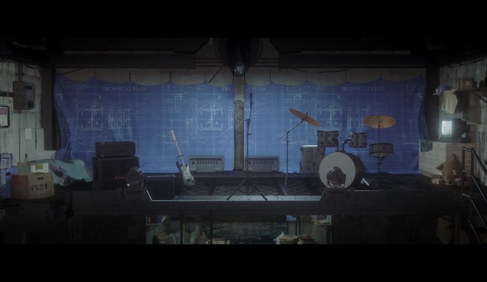 musical instrument, novelance, studio, CGI, anime, Pixiv