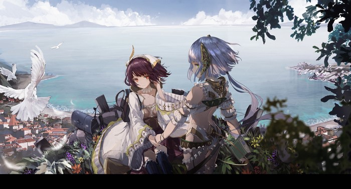 4K, anime girls, novelance, anime