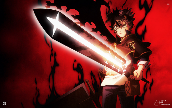 Asta from Black Clover with Magical Sword