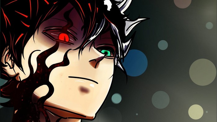 heterochromia, toros negros, Black Clover, Asta