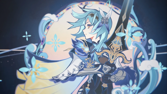 4K, Genshin Impact, anime girls, Eula (Genshin Impact)