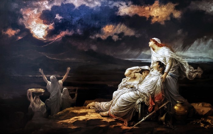 Herculaneum, Louis Héctor Leroux, Rome, Roman history, classic art, painting