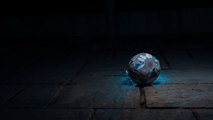 balls, dark, soccer ball, simple background