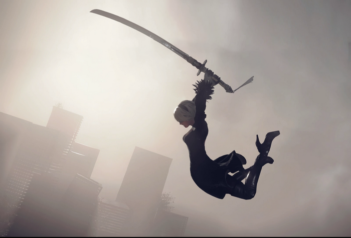 YoRHa 2B, screen shot, Nier: Automata, Yorha unit no.2 type b