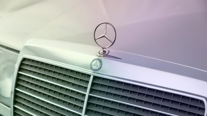 frontal view, car, Mercedes Benz