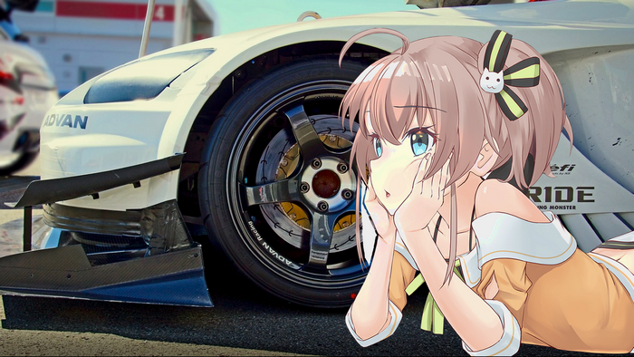 JDM Car with Itasha Anime Girl Design