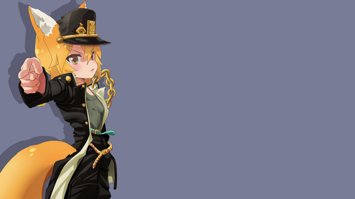yellow hair, tail, hat, Senko, animal ears, simple background, fox girl, yellow eyes, Sewayaki Kitsune no Senko-san, anime girls, anime