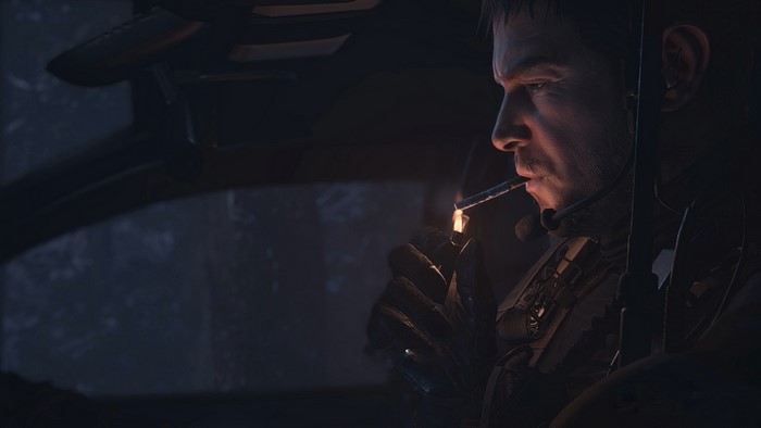 Chris Redfield, cigarettes, video games, Resident Evil 8: Village, lighter, video game man