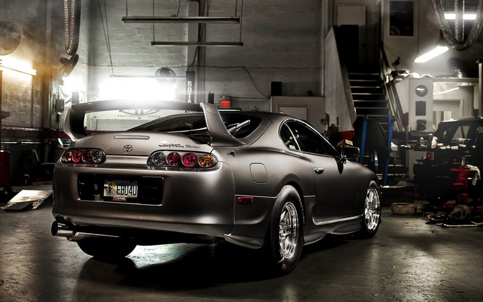 Japanese cars, Supra, silver cars, Toyota Supra, JDM, gray, sports car, Toyota, Garage