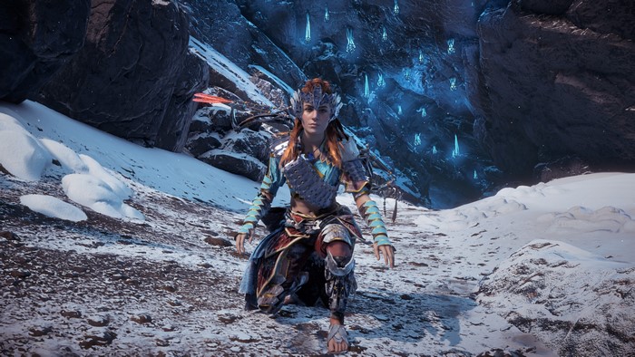 4K, Horizon: Zero Dawn Frozen Wilds, Horizon: Zero Dawn, fantasy art, Aloy (Horizon: Zero Dawn), guerrilla games, video games, video game art