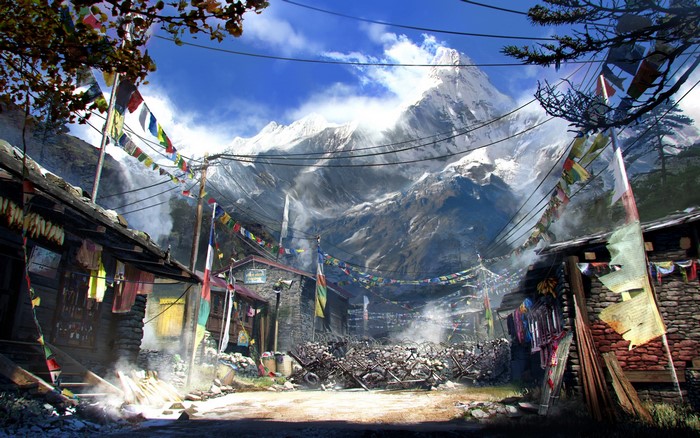PC gaming, Far Cry 4, video games, snowy peak, mountains