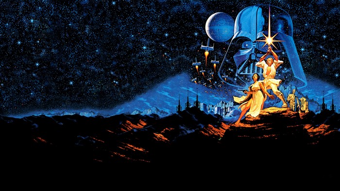 4K, lightsaber, Luke Skywalker, Star Wars, Death Star, Princess Leia, Star Wars: Episode IV - A New Hope, Tim Hildebrandt, X-wing, C-3PO, Sith, Greg Hildebrandt, concept art, R2-D2, Darth Vader, Leia Organa