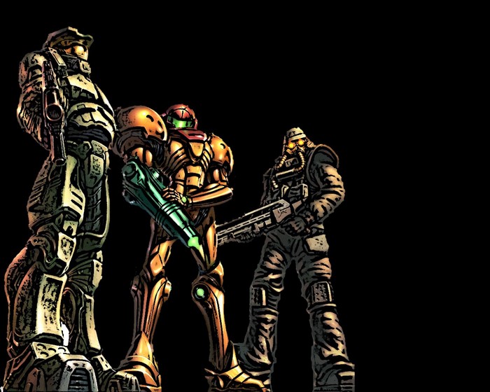 Metroid, Halo, video games, Master Chief
