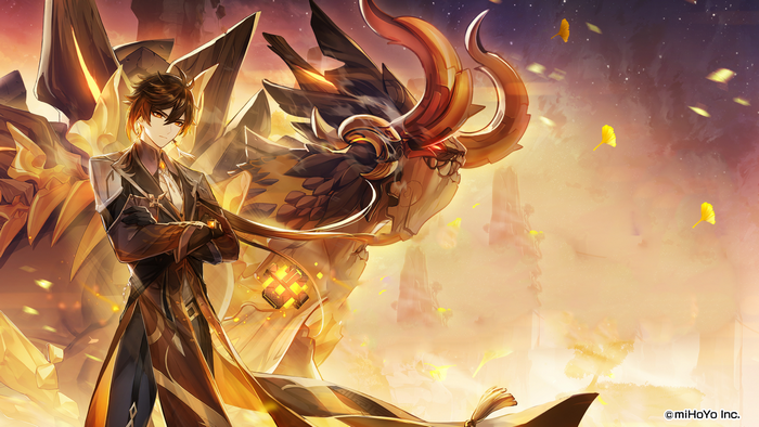 anime boys, Zhongli (Genshin Impact), Genshin Impact