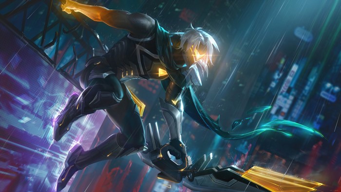 4K, League of Legends, 4K, digital art, Adcarry, Riot Games, PC gaming, varus, Varus (League of Legends), ADC, GZG, Robots, PROJECT