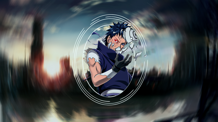 Obito Uchiha anime character art