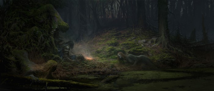 forest, trees, nature, fantasy art, artwork, fantasy girl