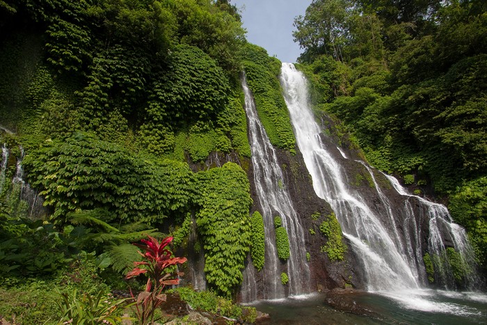 waterfall, Indonesia, landscape