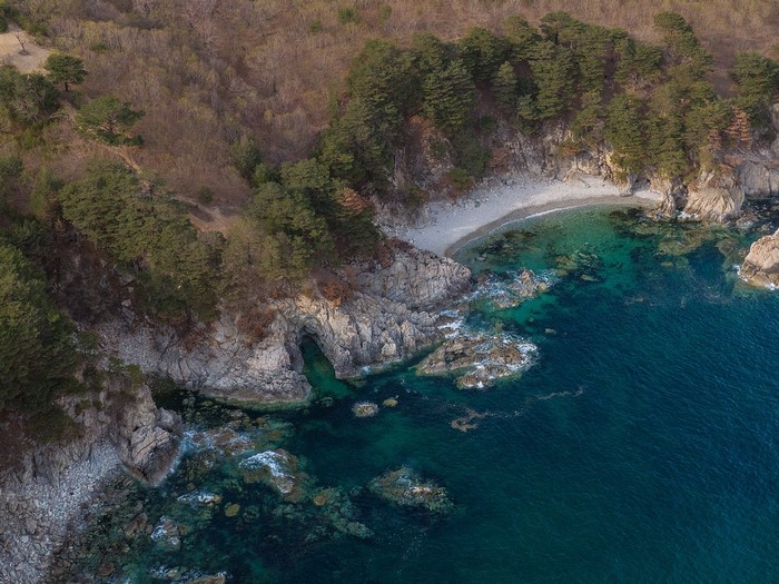 landscape, drone photo, sea