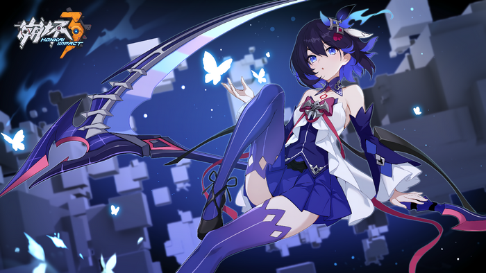 4K, anime games, women, hongkai impact 3, anime girls