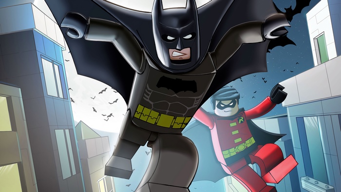 Lego Batman and Robin in Gotham City