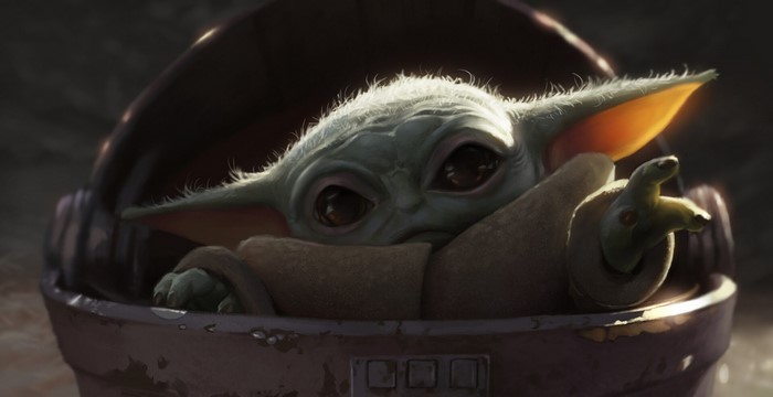 digital art, Grogu, The Mandalorian, Star Wars, Baby Yoda