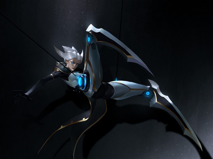digital art, Midfinger, illustration, League of Legends, simple background, short hair
