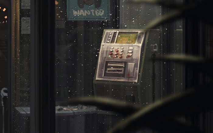 4K, GUWEIZ, artwork, telephone, phone box, digital art, drawing, Bad guys