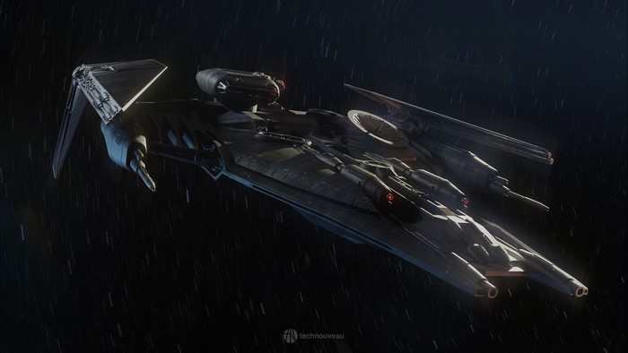 Star Wars Ships, vehicle, Tie-Cruiser, digital art, ArtStation, science fiction, Star Wars, Rasmus Poulsen