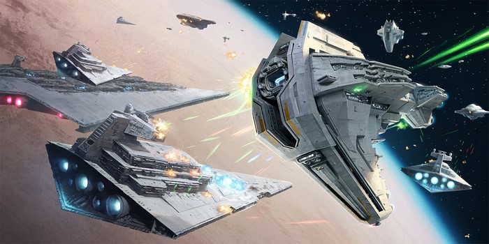 science fiction, artwork, Darren Tan, Imperial Forces, Star Wars, vehicle, Star Wars Ships, Star Destroyer