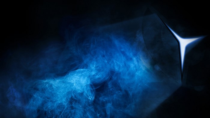 shapes, smoke, blue, Lenovo, Legion 5, swirls, colored smoke
