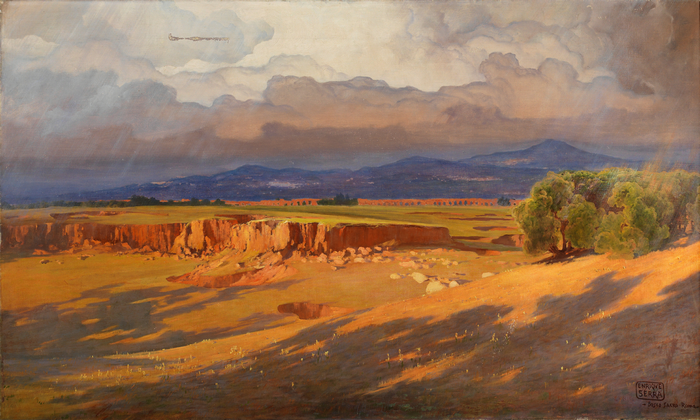 waves, hills, painting