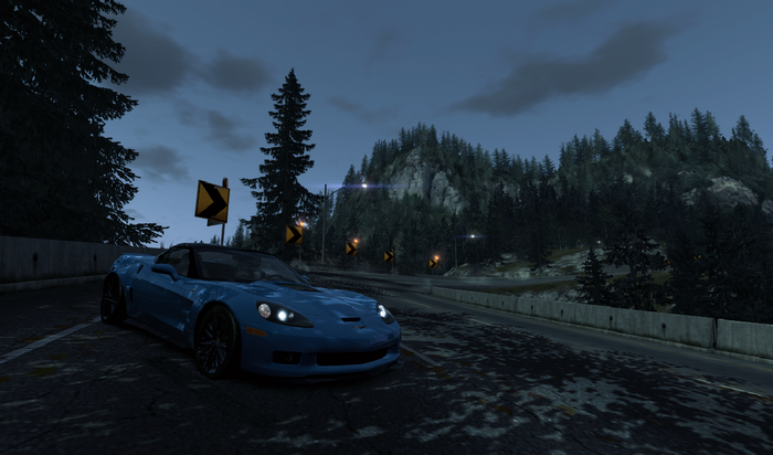 screen shot, car, Corvette, Chevrolet, vehicle, blue cars, Need for Speed: World, Chevrolet corvette ZR1, video games, Need for Speed