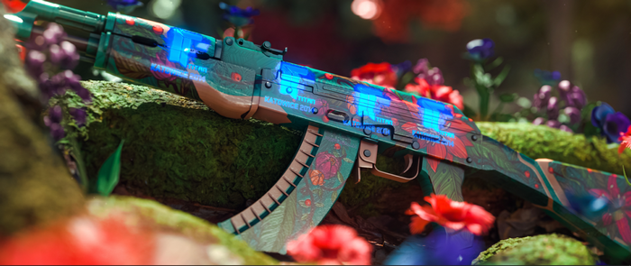 Counter-Strike: Global Offensive, colorful, gun