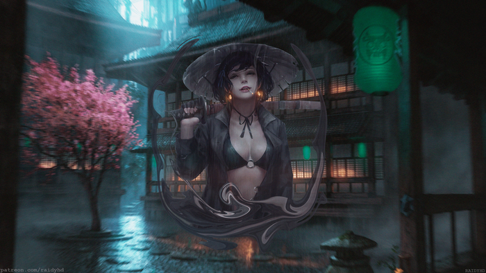 4K, Photoshop, anime girls, anime, picture-in-picture