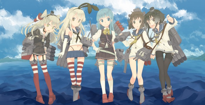 4K, artwork, Kantai Collection, bikini