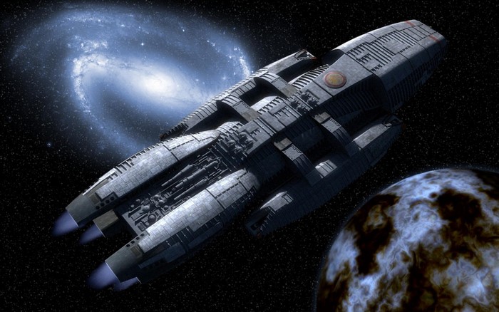 TV Series, space, Battlestar Galactica, science fiction, spaceship, planet