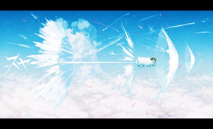 sleeping, artwork, bed, sky