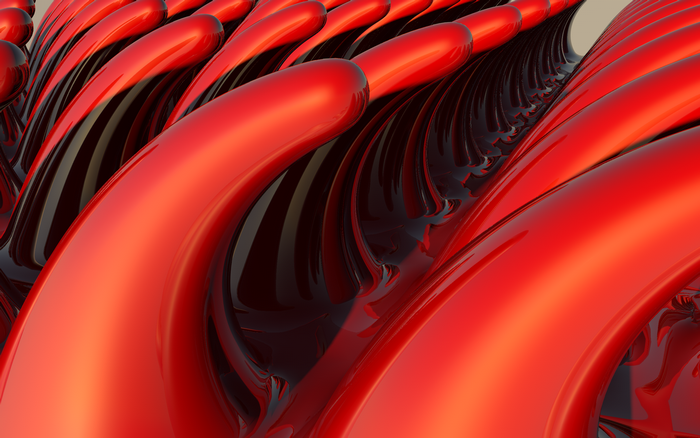 render, red, abstract, 3D