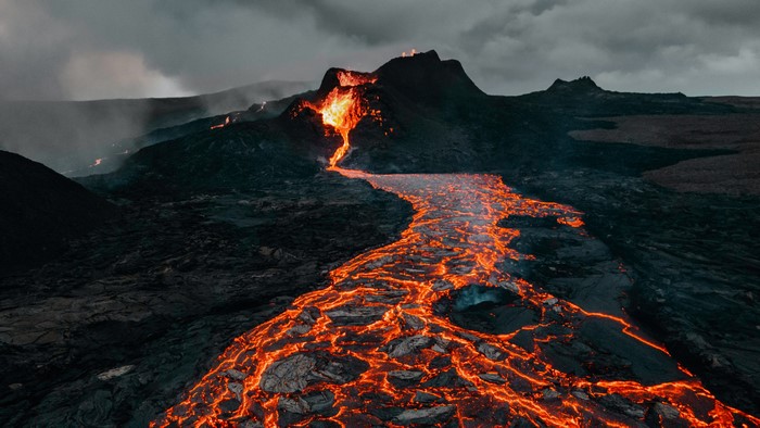 Volcano Nature Landscape Lava Volcanic Eruption Hd Wallpaper Rare Gallery 